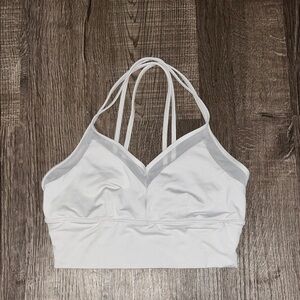 Alo Women's White Strappy Bralette